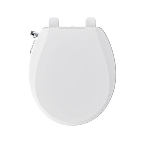 Clirass bidet seat soft-close round lid for quiet, smooth daily use