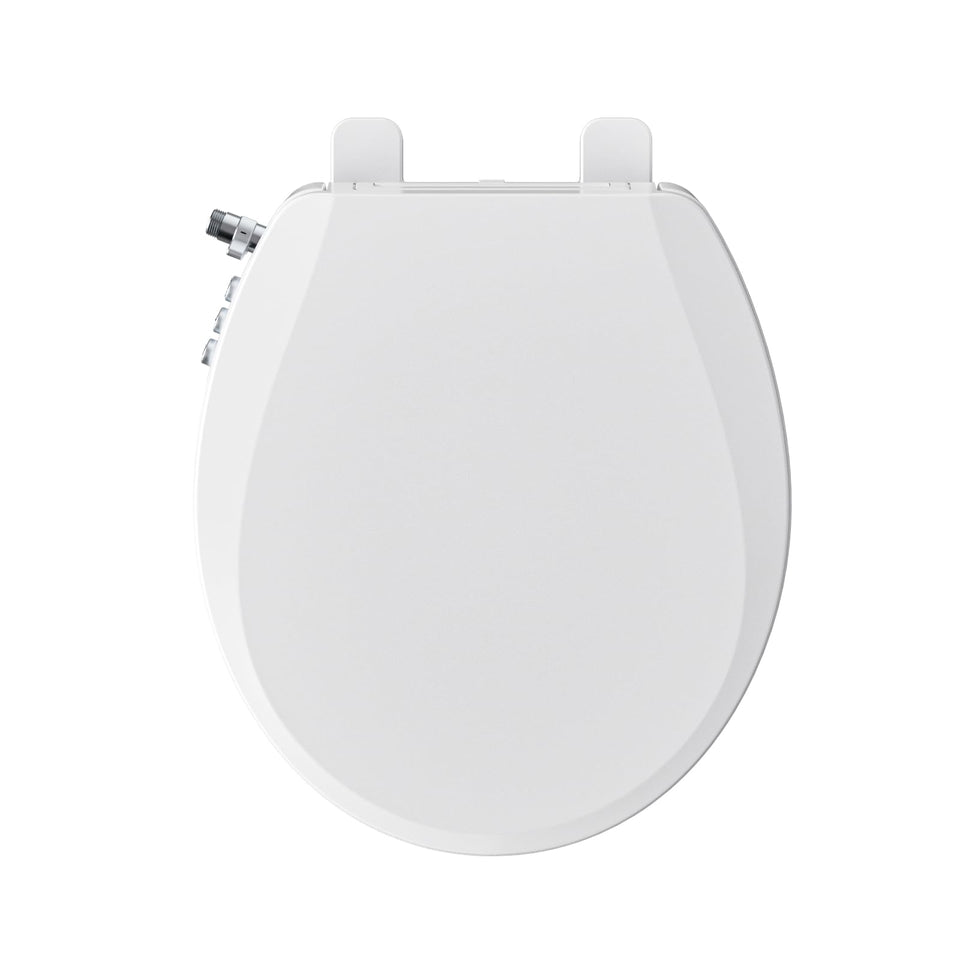 Clirass bidet seat soft-close round lid for quiet, smooth daily use