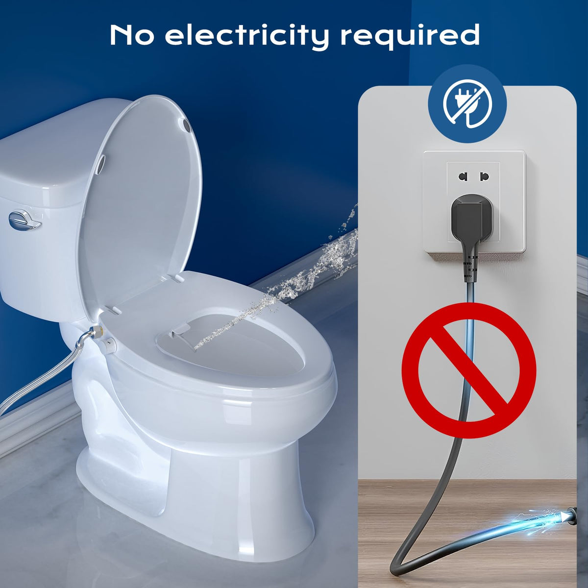 Clirass bidet seat quiet-close lid for silent bathroom use