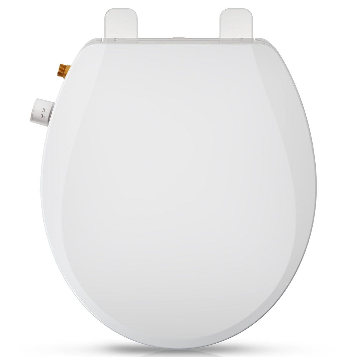 Clirass round bidet seat front wash for thorough cleansing.