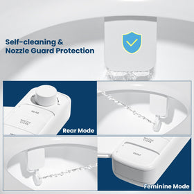 Clirass Ultra-Slim Bidet pressure-control knob for adjustable spray strength