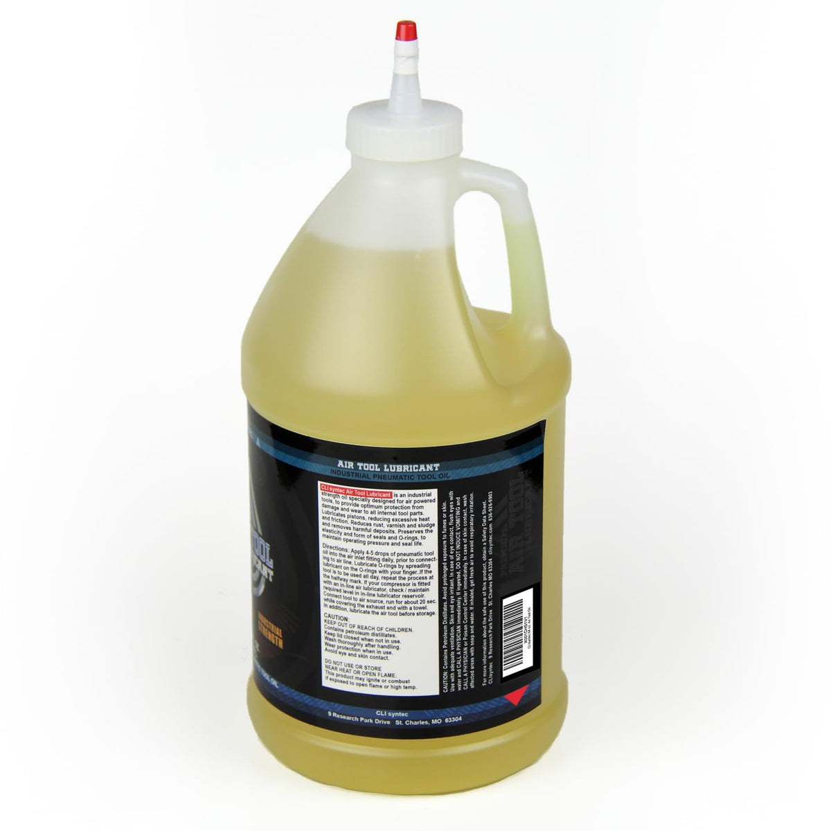CLIsyntec Premium Air Tool Lubricant dispensing nozzle in action