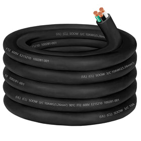 CLLOMAGY 25ft 10/3 SOOW wire enables reliable power for welders and generators.