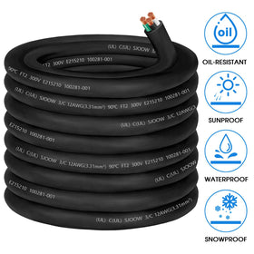 CLLOMAGY 12AWG SJOOW cable at outdoor worksite ready for heavy-duty tasks