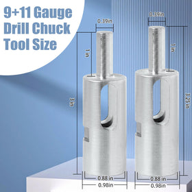 CLLOMAGY EZ Twist Ties showing 11-gauge compatibility with standard fence ties.