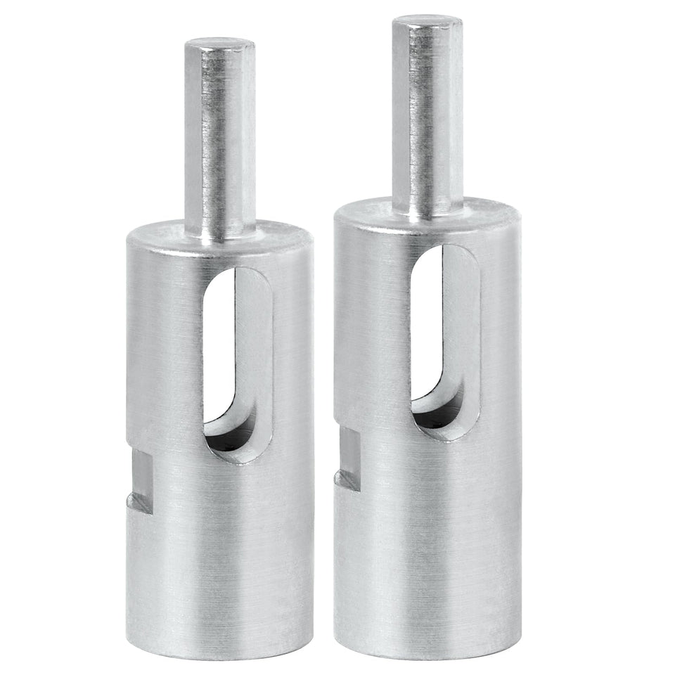 CLLOMAGY EZ Twist Ties drill chuck attached to a 3/8 inch drill for quick fence ties.