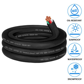 CLLOMAGY outer rubber insulation 10AWG SJOOW wire for industrial outdoor use