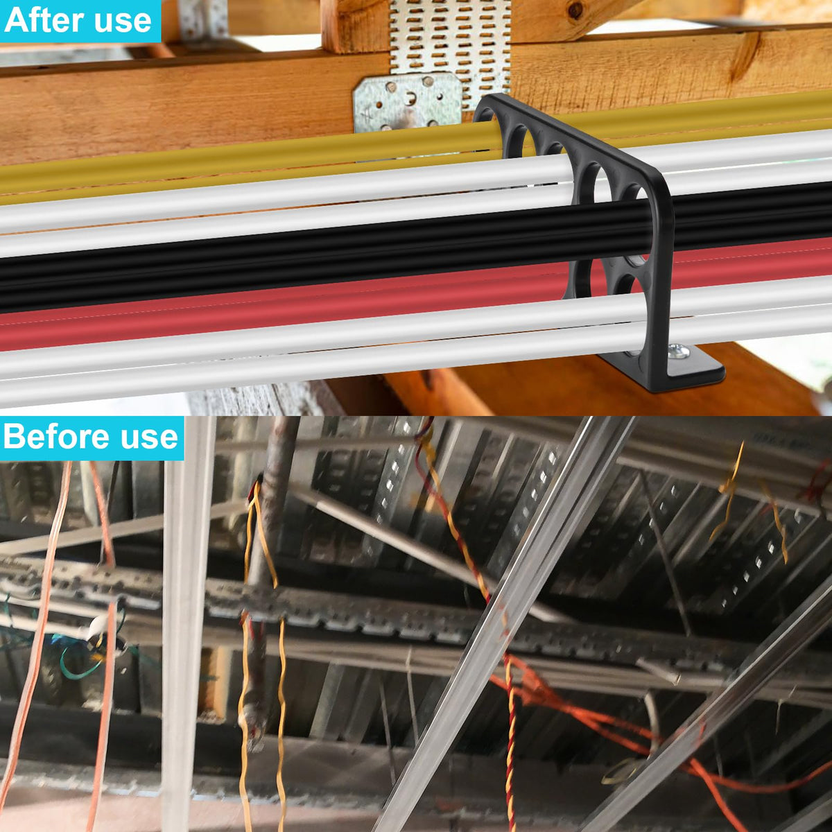CLLOMAGY smooth edge design reduces wire fray during installation.