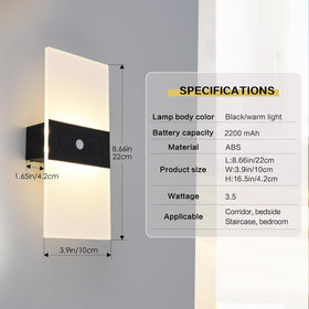 Clnutrieve rechargeable wall sconce pair in room enhances living room mood