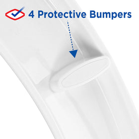 Clorox scratch-free bumpers protect porcelain while you wipe and sanitize