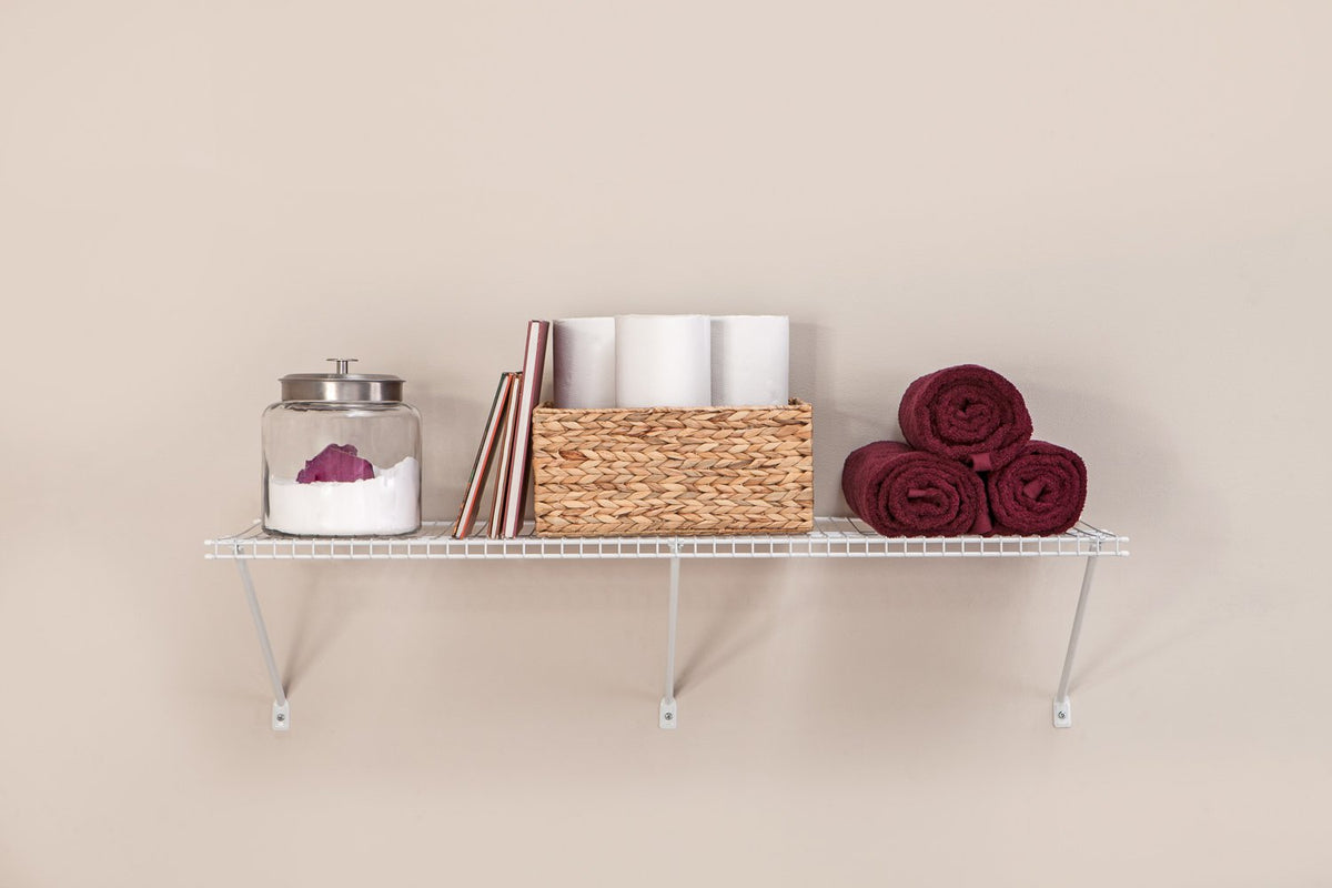ClosetMaid 1074 ventilated shelf design keeps air circulating and fabrics fresher.