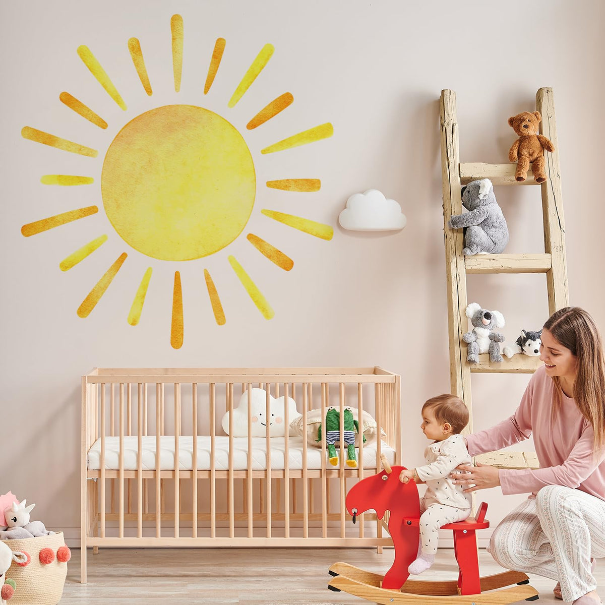 Clothmile boho sun wall decal classroom decor inspires playfulness.