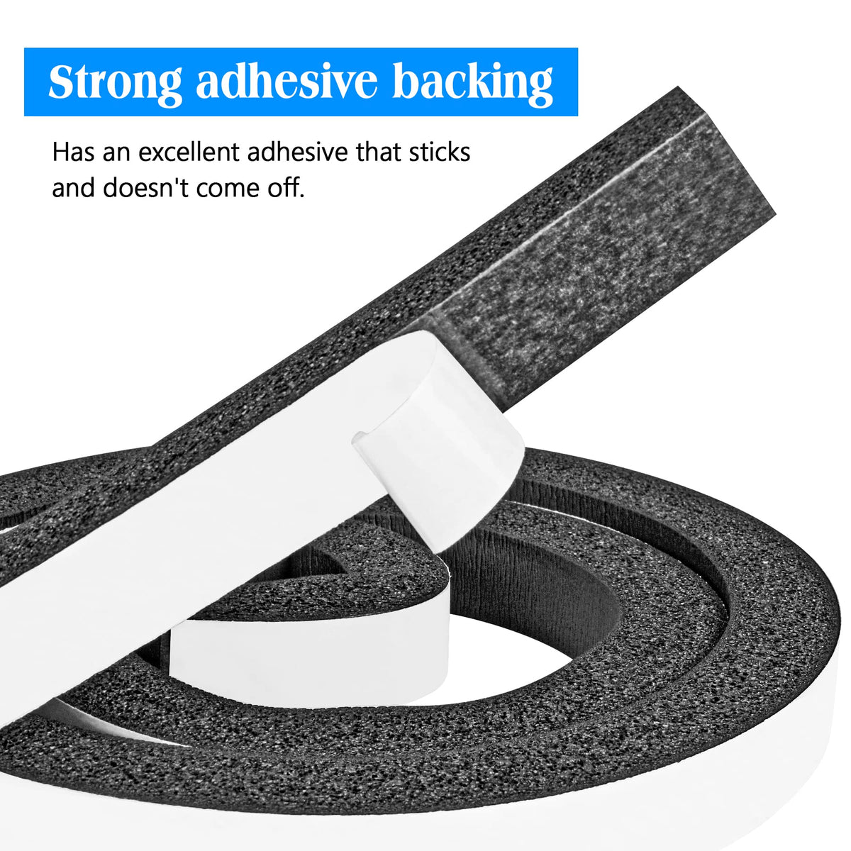 CloudBuyer adhesive-backed tape withstands wide temperatures from minus 50 degrees to 150 degrees.