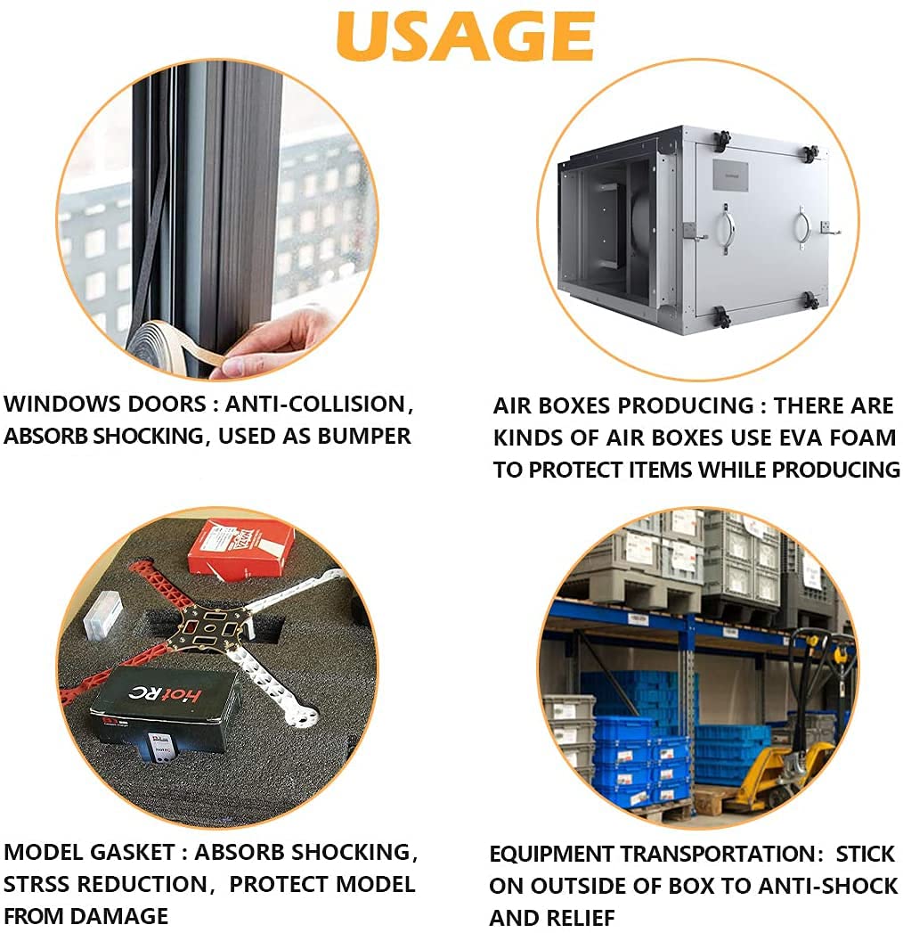 CloudBuyer door seal tape with a strong adhesive backing for durable use.