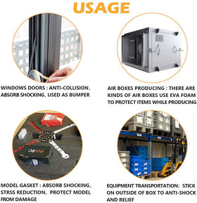 CloudBuyer door seal tape with a strong adhesive backing for durable use.