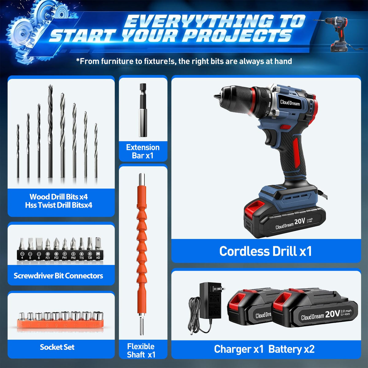 CloudDream brushless motor design for compact, stable drilling