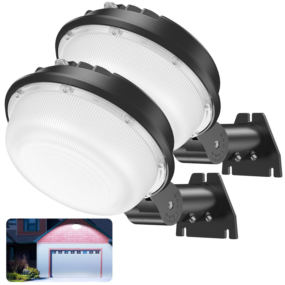 CloudError 150W LED Barn Light with photocell for dusk-to-dawn illumination.