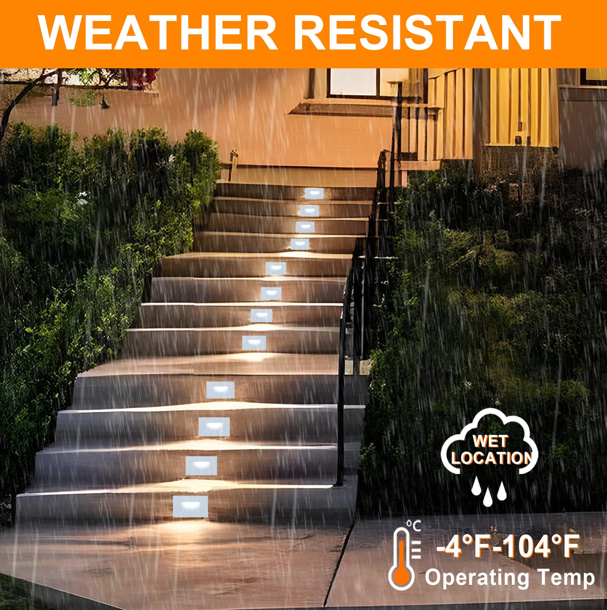 Cloudy Bay 3W LED saves energy while lighting steps