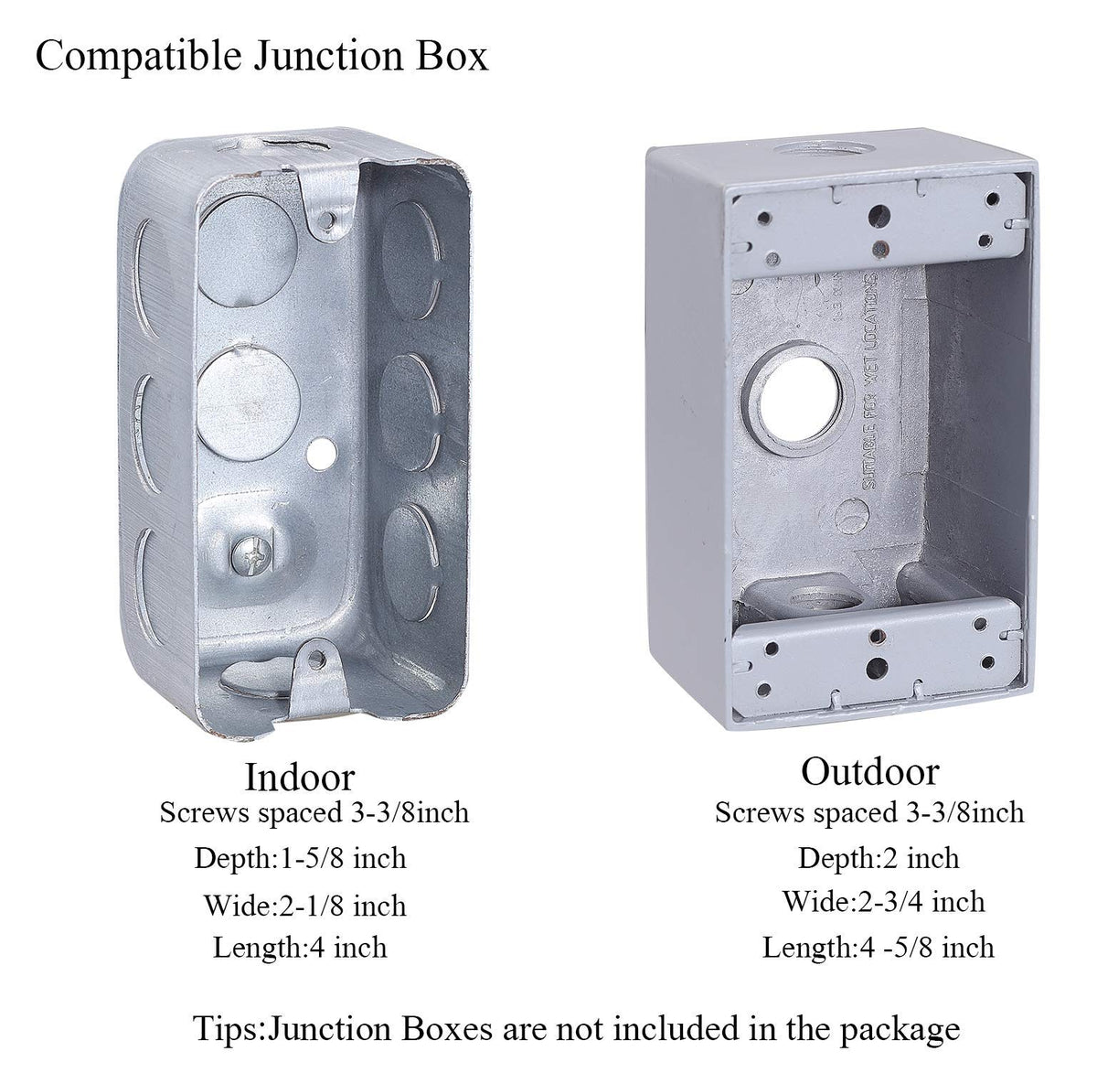 Three-pack set provides consistent lighting along stairs