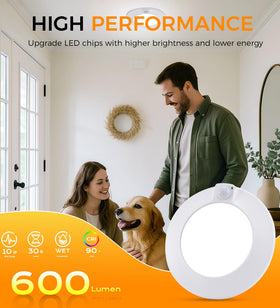 CLOUDY BAY wet location ceiling fixture built for humidity in kitchens or laundry rooms.