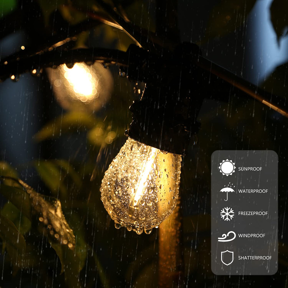 CLSETAIC S14 LED bulb rated for up to 30,000 hours.