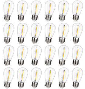 CLSETAIC S14 LED bulb, waterproof and shatterproof for outdoor string lights.