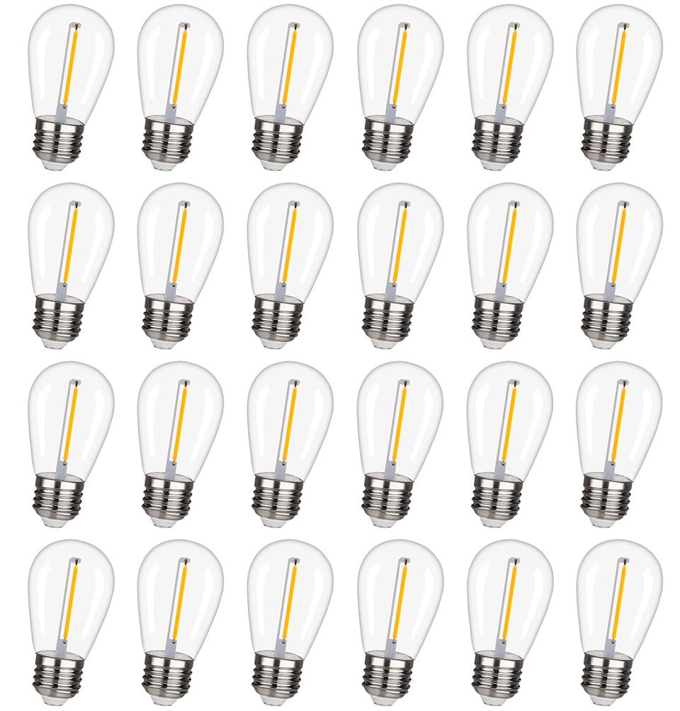 CLSETAIC S14 LED bulb, waterproof and shatterproof for outdoor string lights.