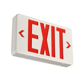 CM MZY double-face emergency exit sign front view with bright red EXIT text
