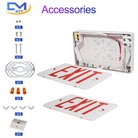 CM MZY exit sign with internal battery backup for power outage operation
