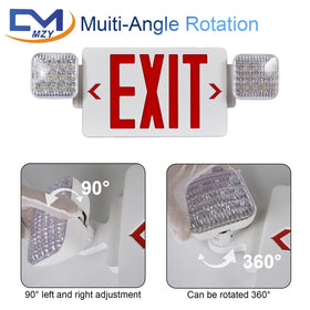 CM MZY red exit sign meets US standards and UL listing