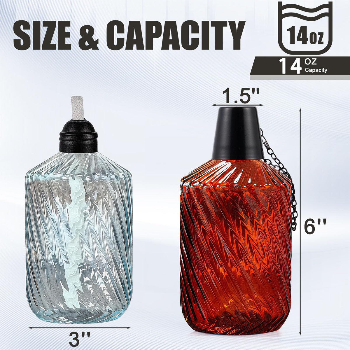CMAQIL red glass table top torch 4-pack adds outdoor glow