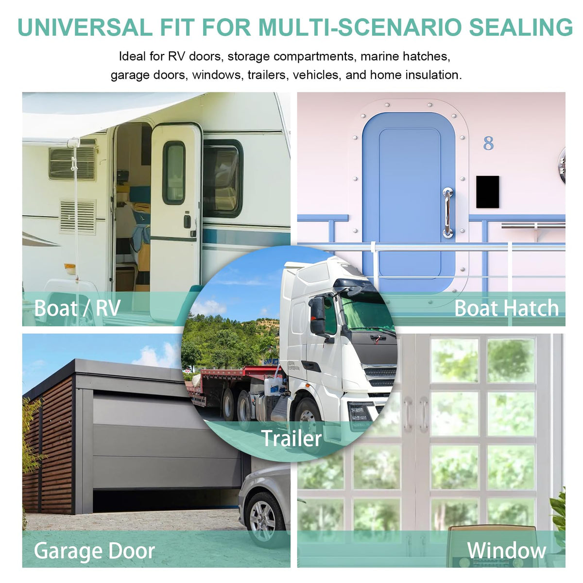 CMILAI adhesive-backed EPDM weather strip for quick door and window sealing.