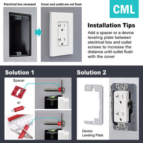Inner plate hides mounting screws for a neat, gap-free installation.