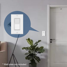 CML Decorator Wall Switch white faceplate close-up for renovated spaces