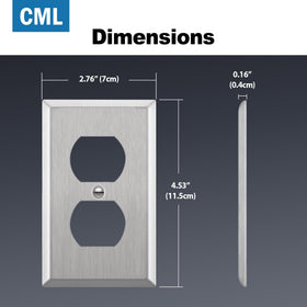 CML Hardware wall plate; versatile design for residential and commercial spaces