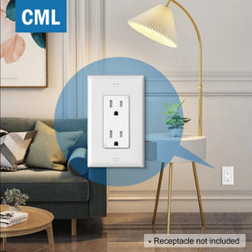 CML mid-size plate is easy to clean and maintain in high-traffic areas.