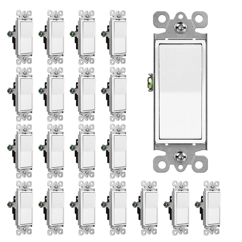 CML single pole decorator switch front view for clean residential lighting control