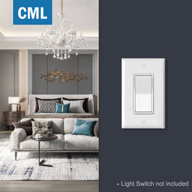 CML white decorator plate creates cohesive looks across rooms.
