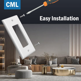 CML white finish brightens interiors with a clean, contemporary update.