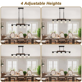 CmnVmn kitchen chandelier with E26 base supports bulbs up to 60W