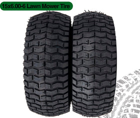 CMOOD two pack tire and wheel set for quick mower upgrades