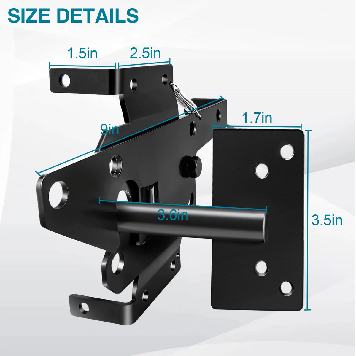 CMOOD heavy-duty gate hinges provide durable, weather-resistant support for vinyl and wood gates.