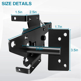 CMOOD heavy-duty gate hinges provide durable, weather-resistant support for vinyl and wood gates.