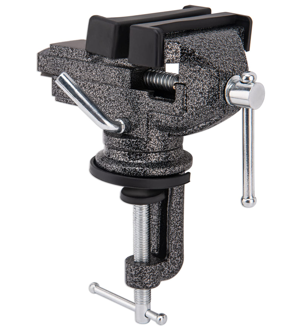 CMOOD Universal Table Vise 3 Inch front view showing firm clamping