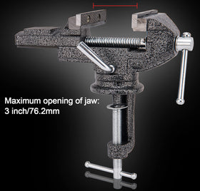 CMOOD Universal Table Vise 3 Inch side view for angled projects
