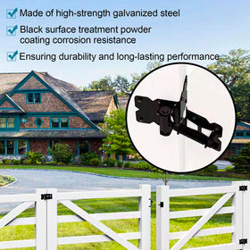 CMOOD weather-resistant finish protects hinges from rust and fading outdoors.