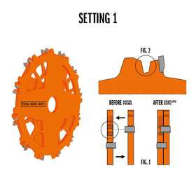 Flat-bottom grooves in solid wood and laminates for near-splinter-free edges.