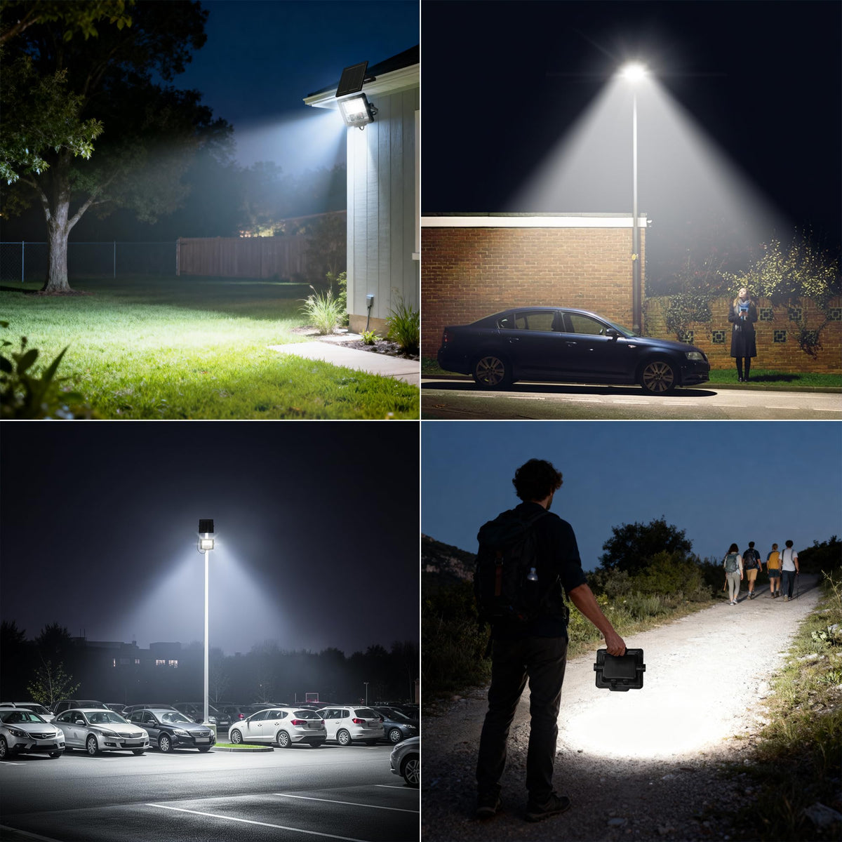 CNOIJUTS lighting suitable for parking lots, yards, and driveways with wide coverage.