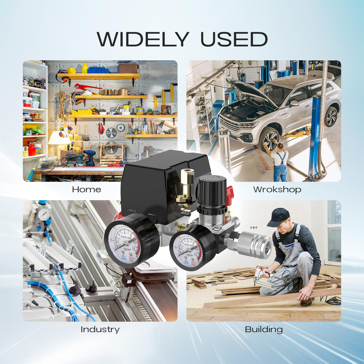 Cnaodun complete accessory kit including gauge, valve, and fittings.
