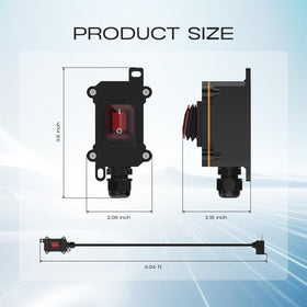 Cnaodun IP67 waterproof switch ensures safe outdoor use in rain and dust
